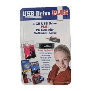 Pc Security Software Suite 4GB Reusable USB DRIVE PLUS